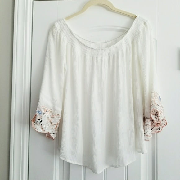 Paper heart Tops - PAPER HEART PEASANT BLOUSE